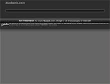 Tablet Screenshot of duobank.com